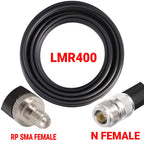 Coaxial LMR400 Cable N to N/ SMA/RP-SMA Male Female Connector Crimp 50 ohm RF LMR-400 Pigtail Antenna Radio Cable
