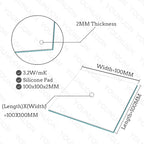 2 Pieces 100x100mm Thermal Pad 0.5mm/1mm/1.5mm/2mm/2.5mm/3mm/4mm/5mm Thickness GPU CPU Heatsink Cooling Conductive Silicone Pad