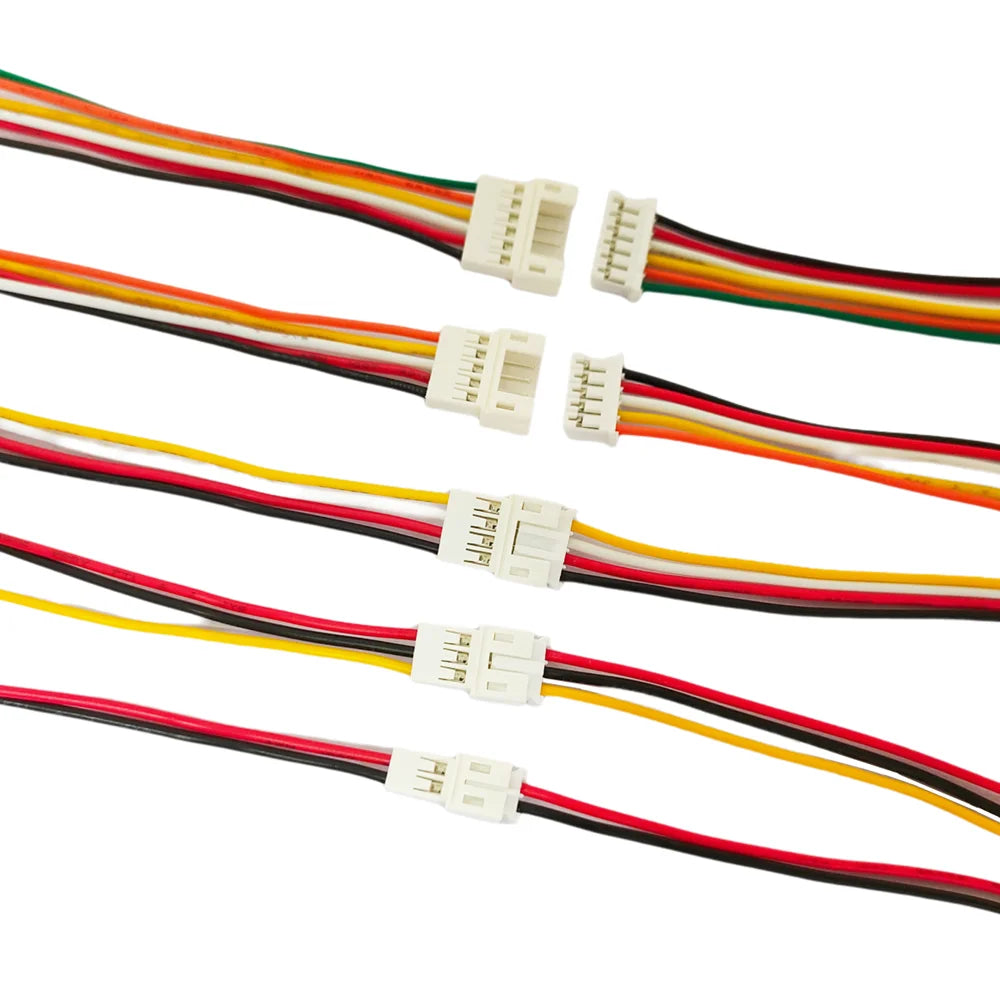 5/10Pairs Micro JST PH 2.0mm Pitch Male Female Plug Connector PH 2.0 2/3/4/5/6 Pin Socket with Cables Wire 10CM 26AWG