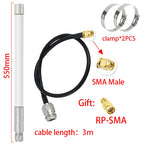 LORA 868MHz 915MHz Fiberglass Antenna Outdoor Omnidirectional High Gain Antenna Use for Helium Hotspot Miner Antenna Low VSWR