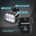 BUCKLOS Bicycle Rear Light Front Light 1100mAh LED COB Waterproof Bike Lamp USB Rechargeable Mtb Road Bike Taillights Bike Parts