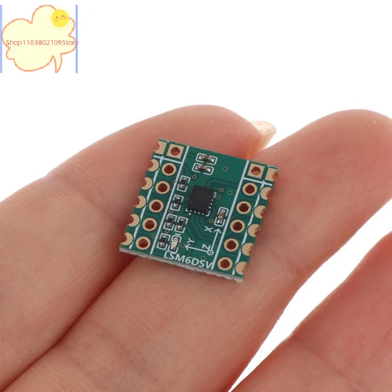 【HT】【HT】Six-Axis Sensor LSM6DSV Module SPI/I2C Compatible For Smol/SlimeVR - Accelerometer & Gyroscope Data Logging