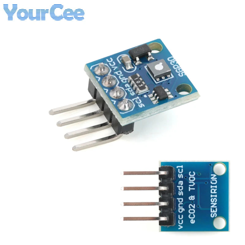 10pcs/1pc SGP30 SGP40 SGP41 Gas Air Quality Sensor Module TVOC ECO2 Carbon Dioxide Measurement Formaldehyde Air Detector
