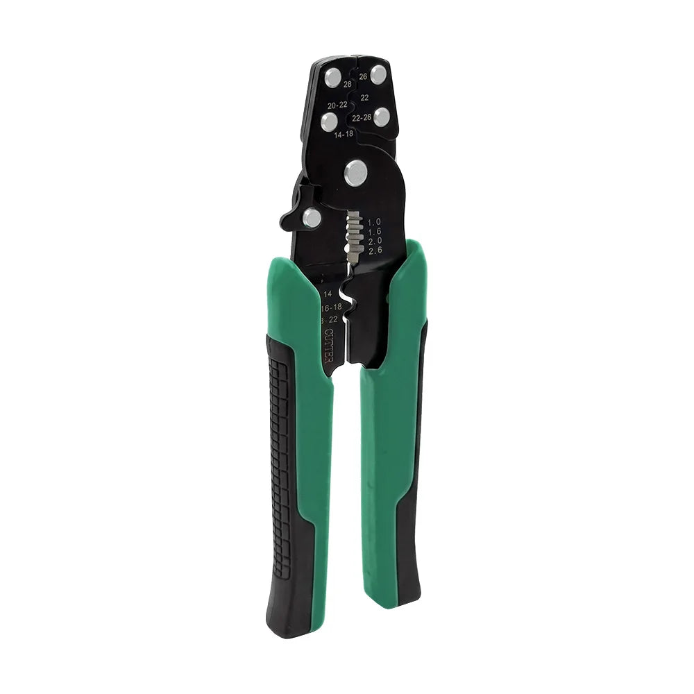 Ratcheting Crimping Tool Set for XH2.54/DuPont2.54/2.8/4.8/6.3/uninsulated/ferrule Terminals (0.25-1.5mm ²) 23-16AWG, Hand Tools