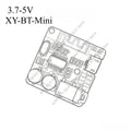 10PCS For Bluetooth Audio Receiver Board Bluetooth 5.0 MP3 Lossless Decoder Board Wireless Stereo Music Module 3.7-5V XY-BT-Mini