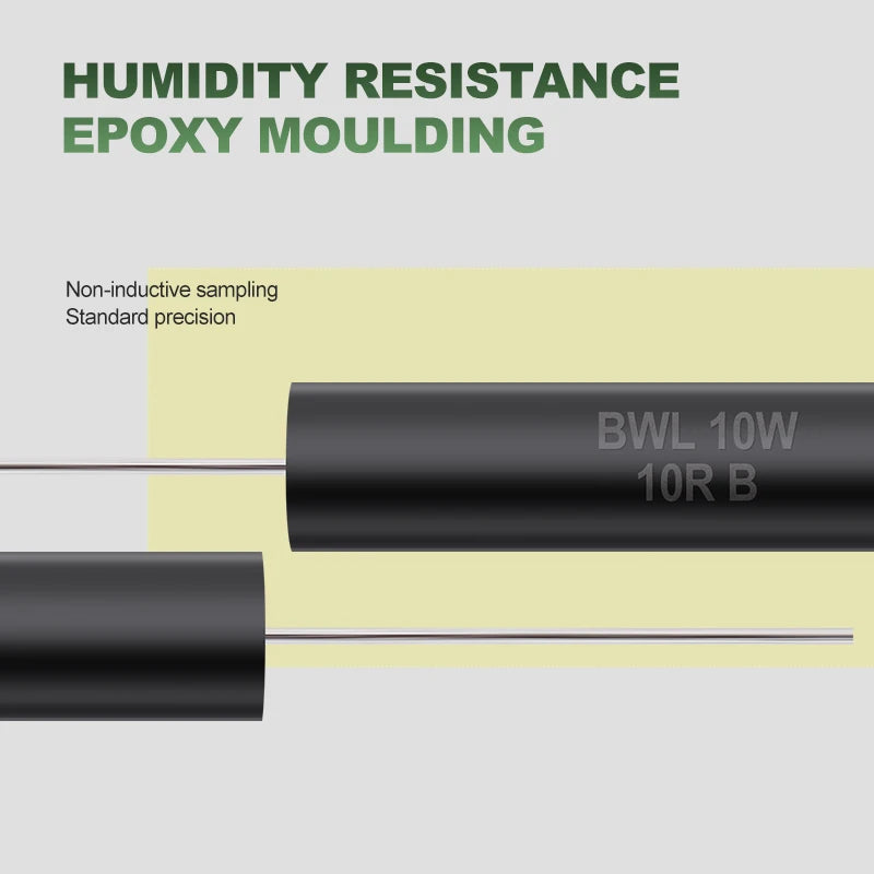 1Pcs Bwl-3W5W10W0.1% High Precision Resistor 0.005-10K Ohm Low Temperature Coefficient Wirewound Sampling Resistor