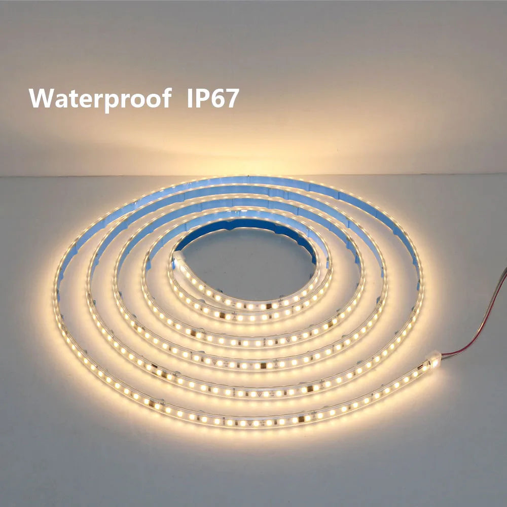 AC220V 230V 5M 600 LED Strip 2835 120LEDs/m Home Lamp Strip Red Ice Blue Green Yellow Pink Flexible And Cuttable Soft Lamp Bar
