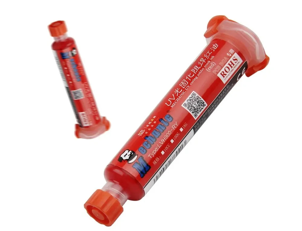MECHANIC 6 Colors 10ml UV Curing Solder Mask Ink for PCB BGA Circuit Board Insulating Protect Soldering Paste Flux Oil Mechanic