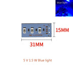 High Brightness 1.5W 5V  LED 5730 SMD Color Lamp Bead Light Board Bulb With Line Red Purple Yellow Green Blue  Warm White Light