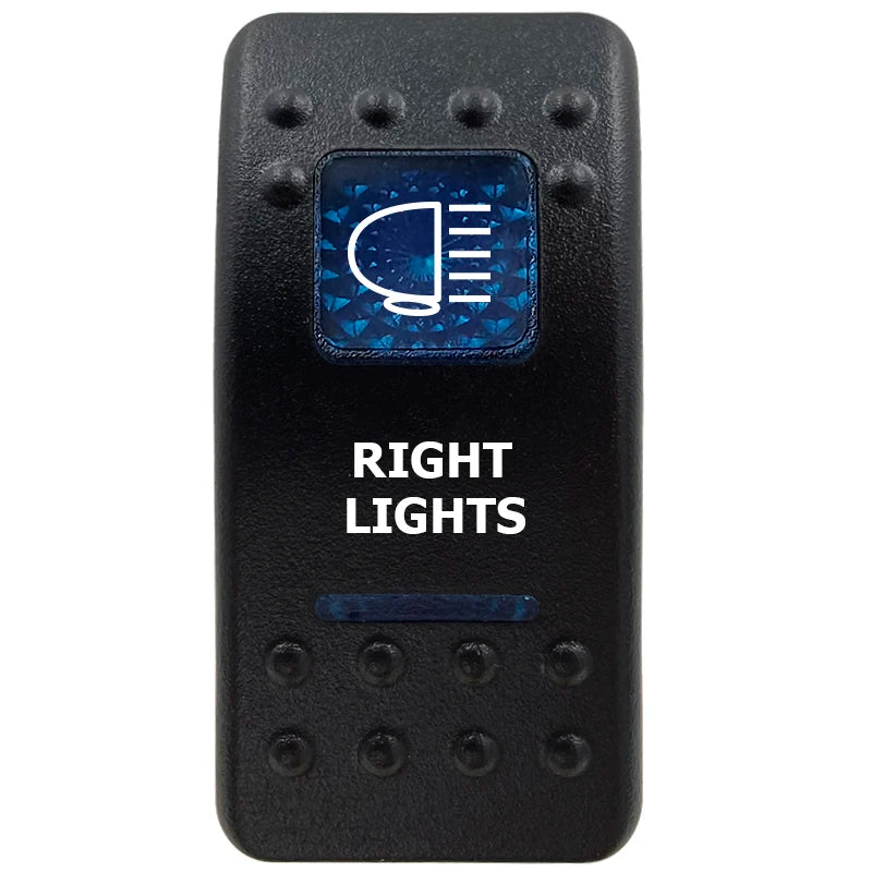 12V Marine Grade Rocker Switch SPST/ON OFF, DPDT/(ON) OFF (ON) Blue Led Light Bar for Carling ARB NARVA Replace Waterproof IP66