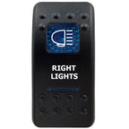 12V Marine Grade Rocker Switch SPST/ON OFF, DPDT/(ON) OFF (ON) Blue Led Light Bar for Carling ARB NARVA Replace Waterproof IP66