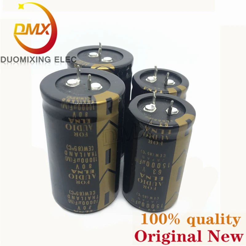 2PCS/Lot 10000UF 15000UF 50V 63V 80V 100V Fever Power Amplifier Audio Filter Capacitor