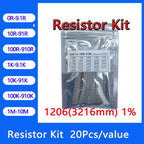 Resistor kit 1206 3216mm smd Resistor package 24values*20PCS=480PCS 1% Sample Kit Resisor