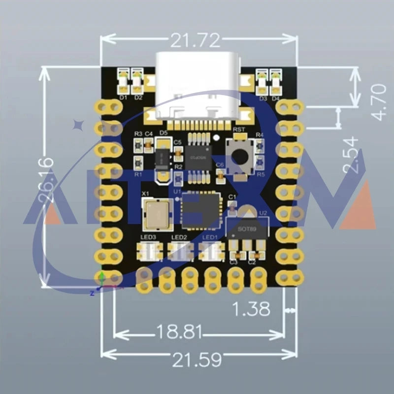 NANO V3.0 / Nano SuperMini Type-C Development Board Mini Board Atmega328p Ch340 Serial Port For Arduino
