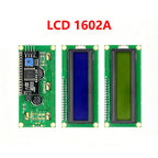 LCD1602 1602A LCD Display Module 16x2 Character Blue Yellow Green Gray Screen PCF8574 I2C IIC Interface 5V for Arduino
