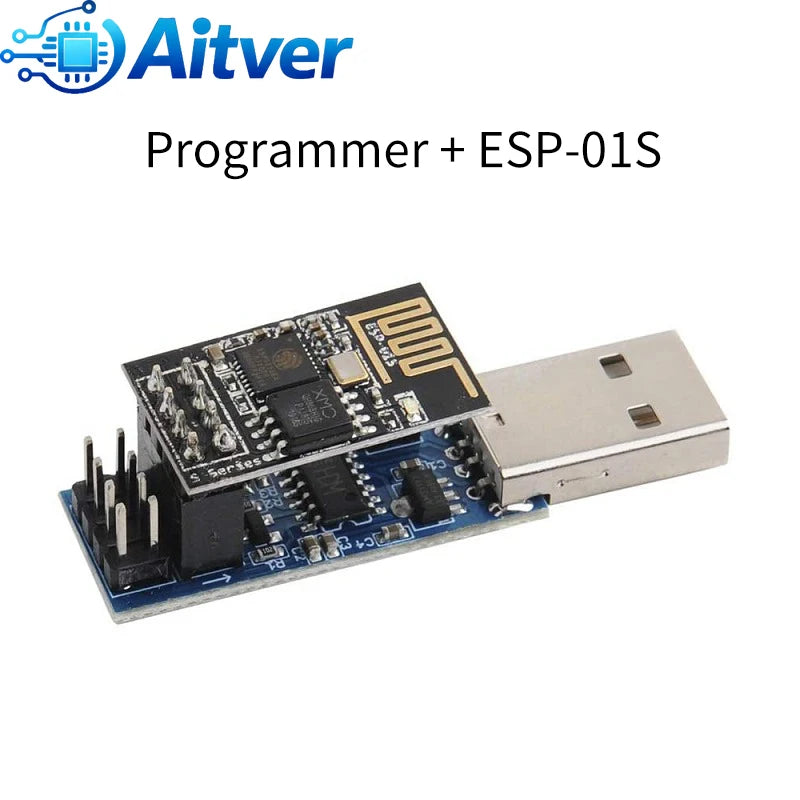 ESP01 Programmer Adapter USB to ESP8266 ESP01S Downloader with Auto Download Function CH340 for Arduino DIY Projects