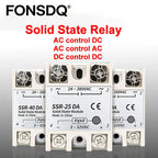 Single Phase Solid State Relay SSR 3-32VDC Input 24-480VAC Output Industrial Temperature Control Switch