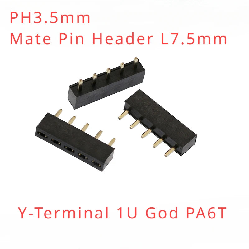 20PCS 2.54mm PH8.5/7.1/6.8/5.0/3.5mm DIP Single Row 1*2P3P4P5P6P-40P Straight Rohs Gold 0.1" Pitch PCB Female Pin Header Socket