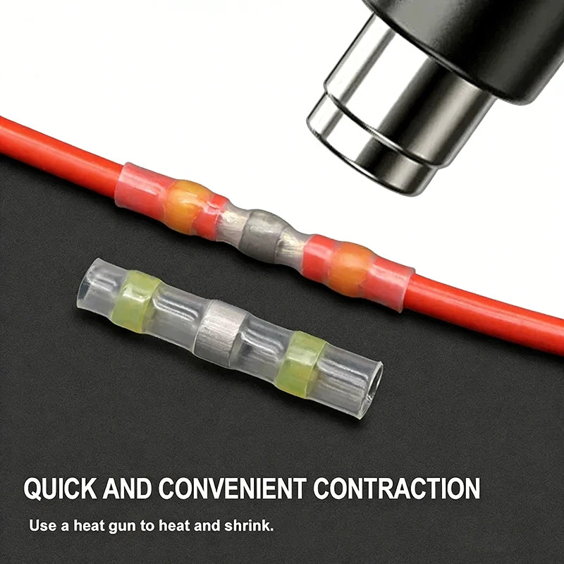 Waterproof Heat Shrink Butt Splices for A Secure Corrosion-Resistant Seal All-in-One Solder Seal Wire Connector Kit With Box