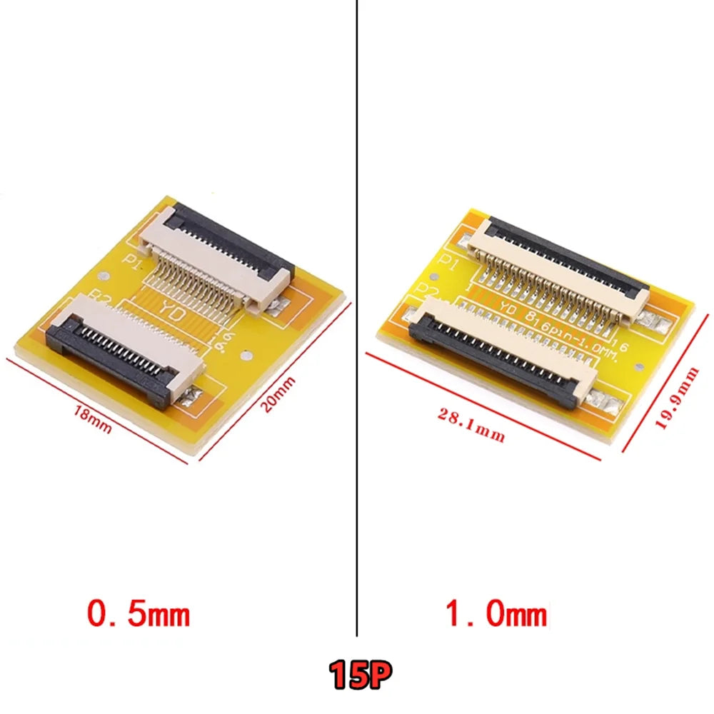 FPC Extension Board FFC Flexible Ribbon Cable Adapter Board 1.0/0.5mm Spacing Flat Wire 4P/8P/10P/20P/40P-60P for Electronics