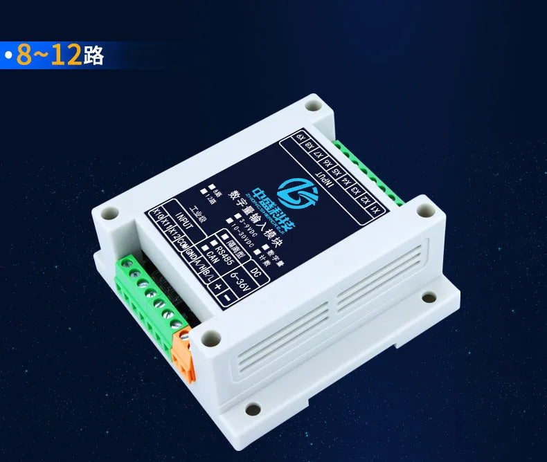 CAN WIFI Digital IO Ethernet Expansion Module Control Board RS485/232 ZS-DI-16 Isolated PNP NPN MODBUS RTU Module