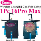 Wireless Charging Coil NFC + Power Volume Flex Cable for iPhone 14 14 Plus 15 15 Pro Max 16 – WPC Charging Antenna