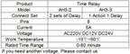 1 PC AH3-2 Time Relay AC/DC Universal Thick Stitch Power-on Delay Timer AH3-3 Time Set Range 0.1S-60m with Base DC12V24V AC220V