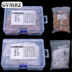 60Values 1W 2W 3W 5W 5% Carbon film resistors kit dip 0.1R 100R 200R 300R 1K 2K 3K Resistor  3W 5W 0.1R-3K