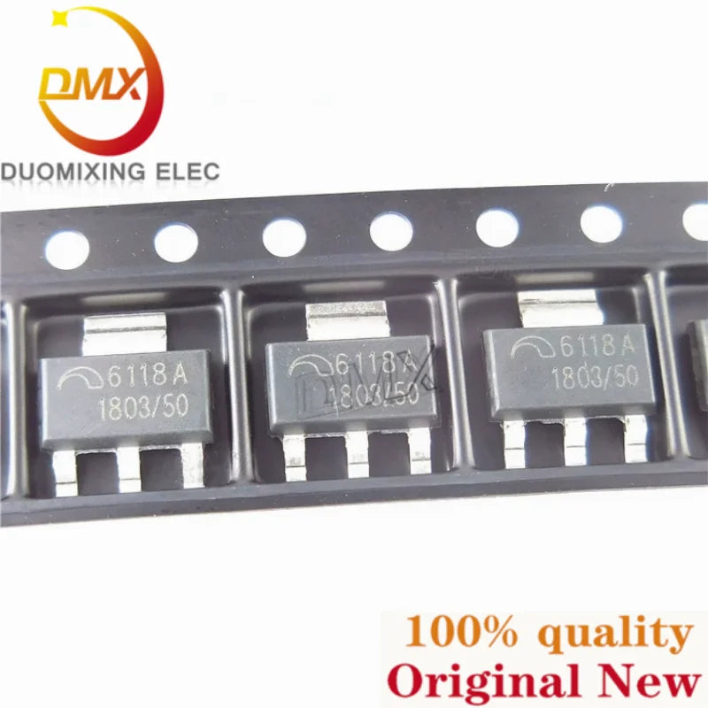 10PCS 6118A ME6118A12B3G ME6118A18B3G ME6118A25B3G ME6118A33B3G ME6118A43B3G ME6118A50B3G Low Dropout Linear Regulator SOT-223