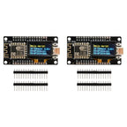 2X Nodemcu ESP8266 Development Board Serial Wifi Module CH340G With 0.96 OLED Screen For Arduino/Micropython ESP8266(A)
