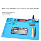 S-160 TE-509/502/508/610 LW-M3/M4 Silicone Soldering Mat ESD Antistatic Heat Resistant Insulation Repair Working Mat