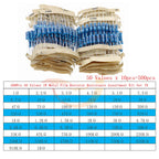 1/8W 1/4W 1/2W 1W 2W 3W 5W Metal Film Resistors Assortment Kit Set 1% Electronic Components Resistor Package