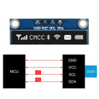 0.96" Inch OLED Display Screen Module I2C IIC 128x64 SS - D - 1306 3.3V-5V Blue/blue Yellow/White for Arduino ESP32 ESP8266