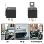 4 5 Pin 4P 5P 40A Waterproof Car Relay Long Life Automotive Relays Normally Open DC 12V 24V Relay For Head Light Air Conditioner