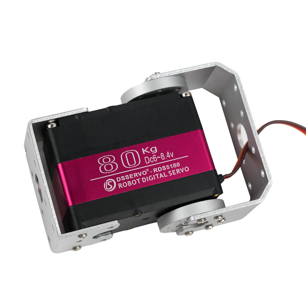80kg DS5180MG Digital Servo Motor 7.4V High Torque Waterproof Metal Gear Dual Axis with Bracket for 1/5 RC Car Baja SAVOX-0236