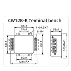 EMI filter power purifier CW7N-20/30/40/50/60/70/75A-R 380VAC 3-phase AC power supply filter Anti-interference