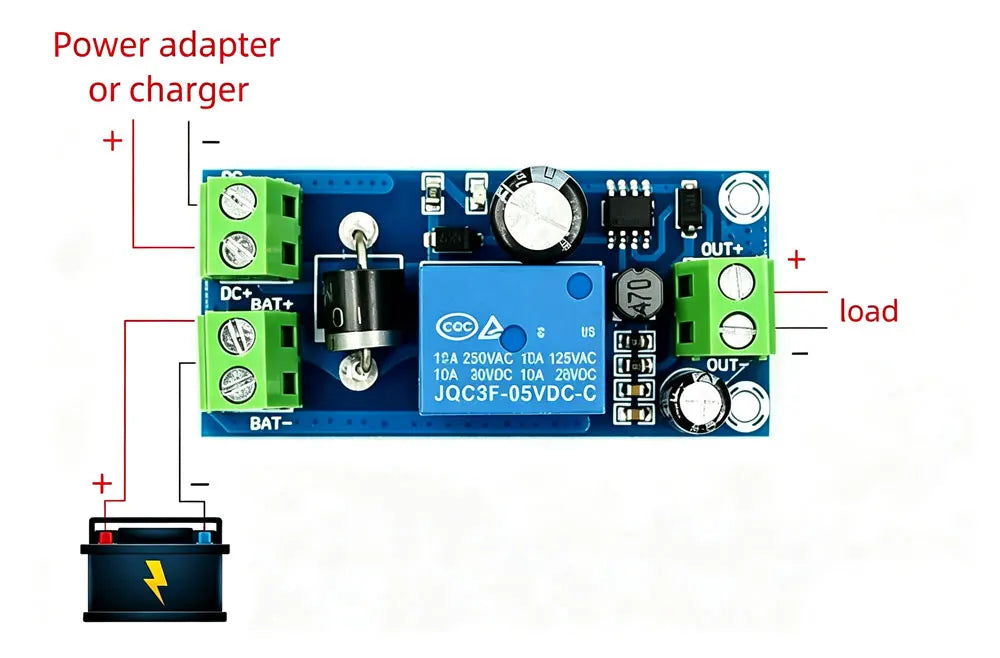 YX850 Power failure automatic switching standby battery lithium battery module DC 5V-48V universal emergency converter JY-850