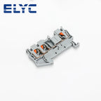100Pcs PT2.5-TWIN Push-In Twin 3-Conductor Feed-Through Strip Wire Electrical Connector Din Rail Terminal Block PT 2.5 TW