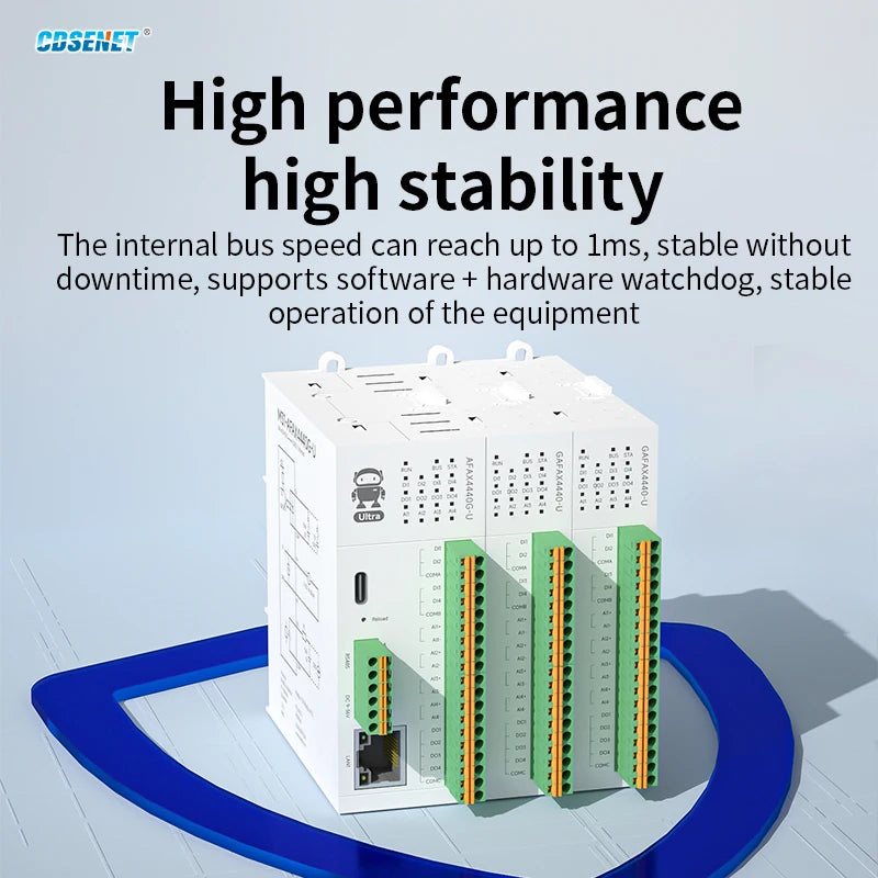 Distributed Remote IO Module RJ45 RS485 AI/DI/DO Modbus TCP RTU CDSENT M31-U Series Switch Analog Input/Ouput Rail Installation