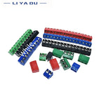 100PCS KF301-2P 3p Splicing, screw type PCB spacing 5.0 connector terminals, terminal KF301 Red, blue, green, black