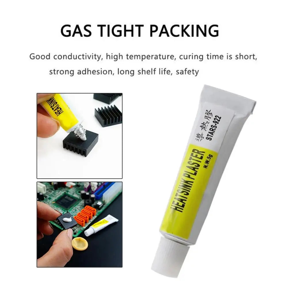 1-5pcs STARS-922 Heatsink Plaster Thermal Silicone Adhesive Cooling Paste Strong Adhesive Compound Glue For Heat Sink Sticky