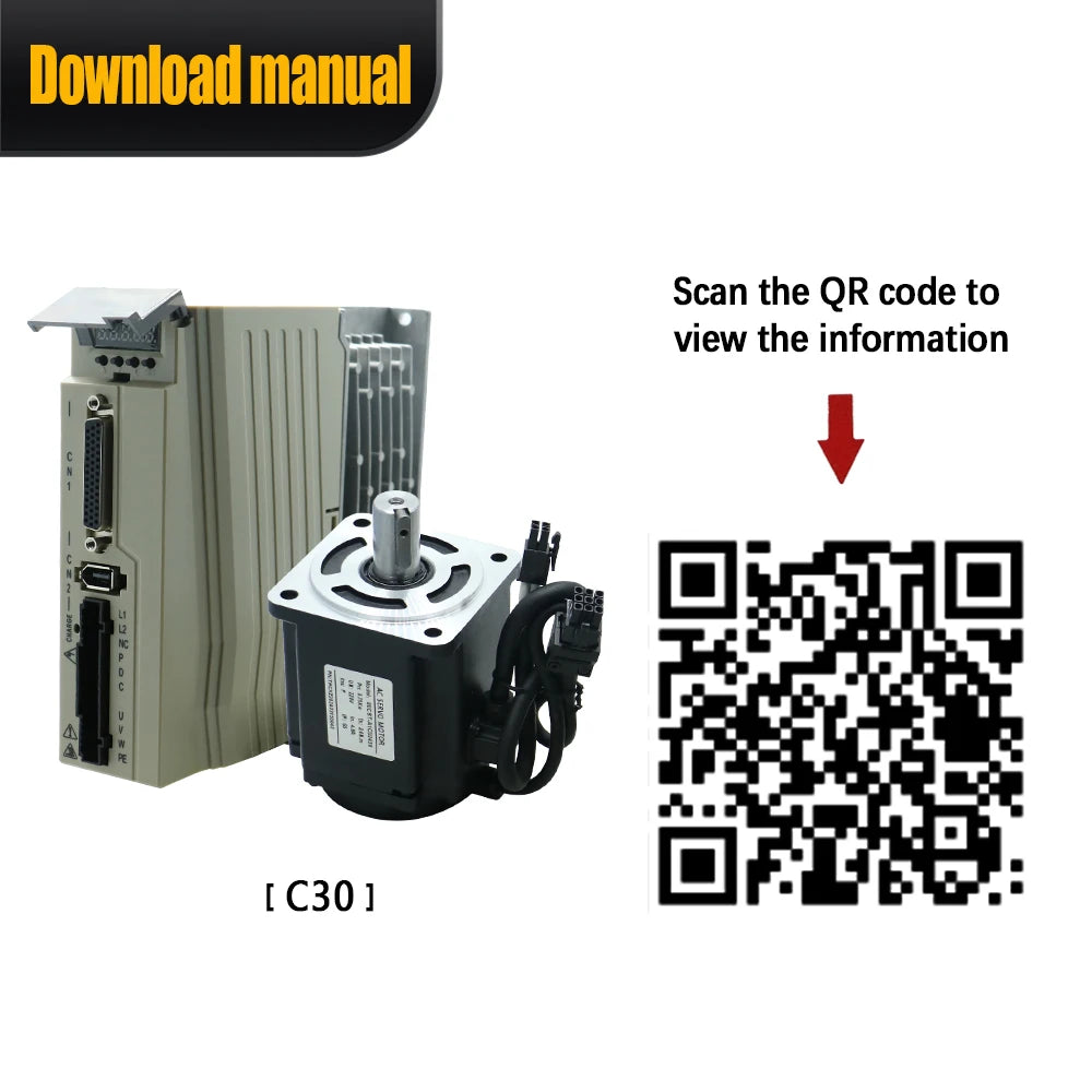 2025 Hot Sales Servo Motor 400w 750w High Speed 3000RPM Servo Motor Kit Support 5V 24V Pulse Signal  Analog 0-10V RS485 Modbus