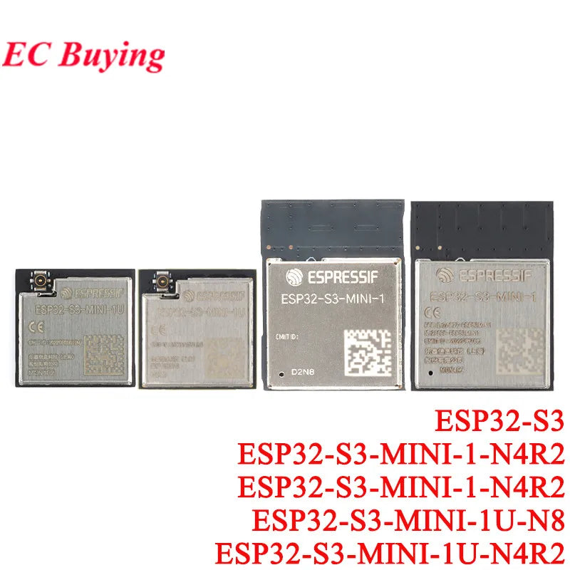 ESP32-S3-MINI-1 ESP32-S3-MINI-1U ESP32-S3 Dual-core WiFi Bluetooth-compatible 5.0 ESP32 Wireless Module 4MB 8MB Flash 2MB P-SRAM