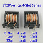 HF2836 ET28 Vertical Common Mode Choke 3.3/4.7/8/12/22/33/47mH Power Line Filter Inductor
