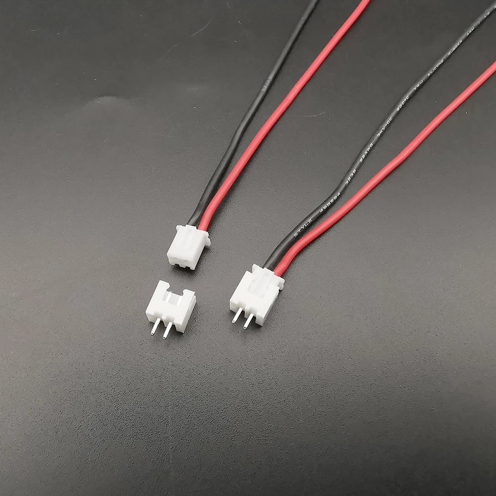 5Sets JST XH 2.54 1S 2Pin Female Male Plug Connector Socket Battery Balance Charger Silicone Wire Extension 10cm 15cm 20cm 22AWG