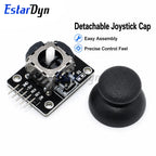 Estardyn 2-Axis Analog Joystick Module XY Dual Axis PS2 Game Rocker with Button Breakout Board Sensor for Robot DIY