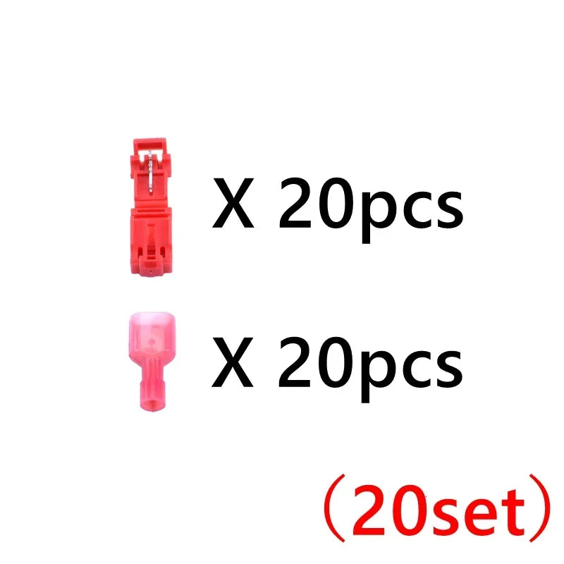 10sets/20sets Snap Splice Lock Wire Terminals Quick Electrical Cable Connectors Crimp electric motorcycles ham radio