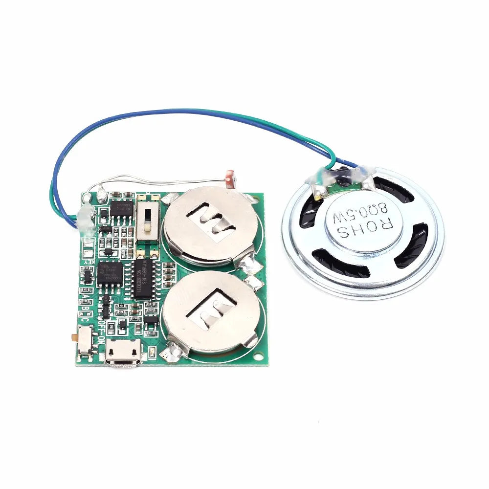 DIY Light Sensor Sound Module Micro USB Recordable Sound Chip 8M Memory Speaker Talking Programmable Music Player Box