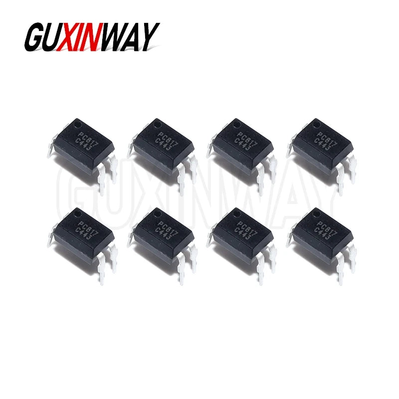 50PCS New original PC817 PC817C 817 817C EL817 5v Optocoupler FL817C PS817C DIP4 DIP Opto Coupler Optical Isolation IC Chip