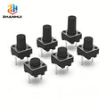 20/50/100Pcs 6x6mm Micro Tactile Switch 2 Pin Momentary Push Button 4.3-12mm Height Tact DIP Switch for Arduino DIY Electronics